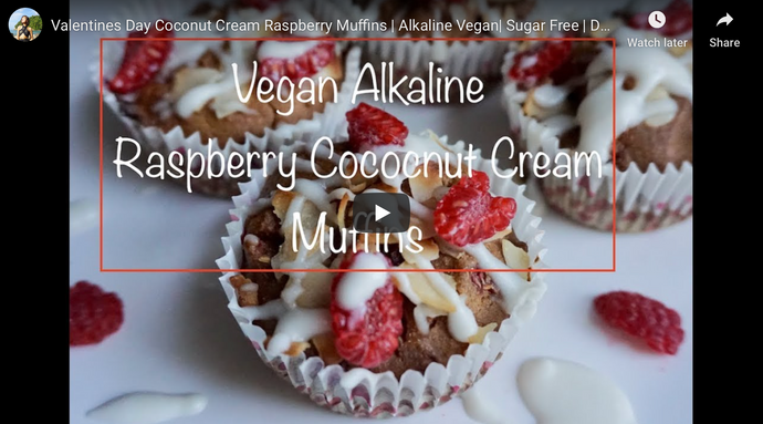 Valentines Day Coconut Cream Raspberry Muffins