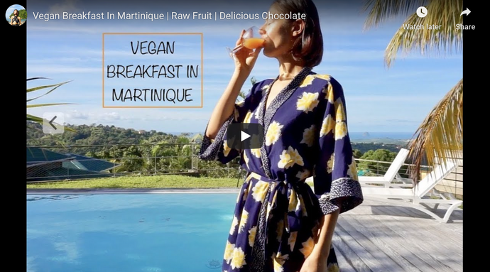 Vegan Breakfast In Martinique | Raw Fruit | Delicious Chocolate